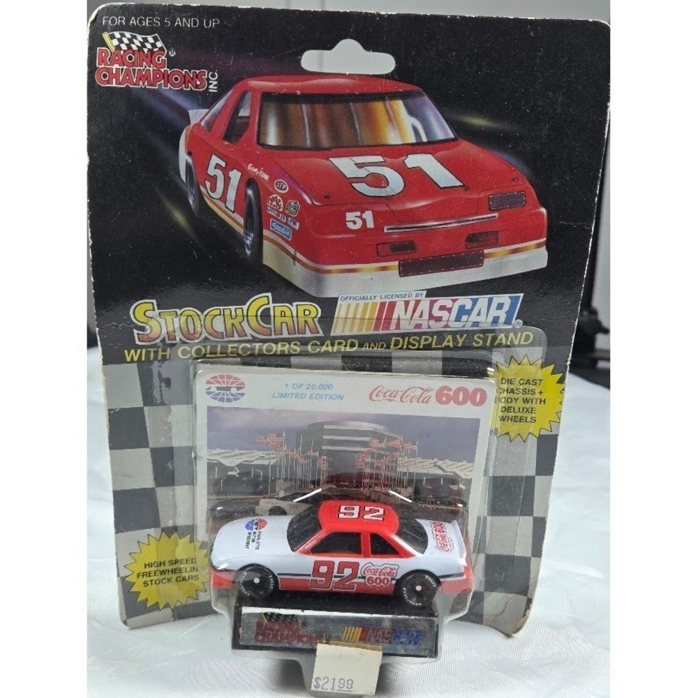 Racing Champions Stock Car #92 Coca Cola 600 Vintage 1992 Limited Edition